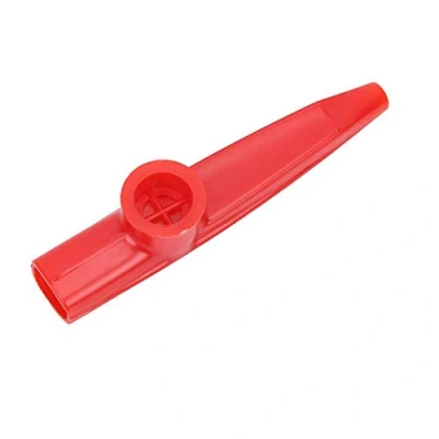 Image of Kazoo, Plastic Mini Portable Mouth Kazoo Ukulele Guitar Partner Easy to Learn Musical Instrument(red)