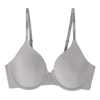 Image of DKNY Women&#039;s Seamless Micro Wired T Shirt Bra, Opaque, Jet Setter, 36D