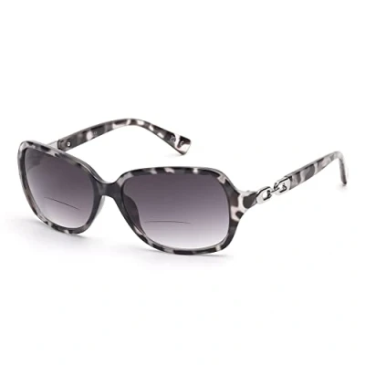 Image of JM Bifocal Reading Sunglasses for Women Vintage Reader Glasses UV Protection Outdoor Grey Tortoise +2.0