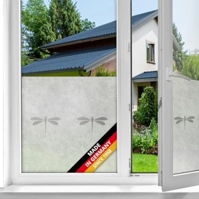 Image of d c fix window film privacy Nibella static cling premium 45 cm x 1,5 m frosted glass sticker opaque for home, kitchen, bathroom &amp; office