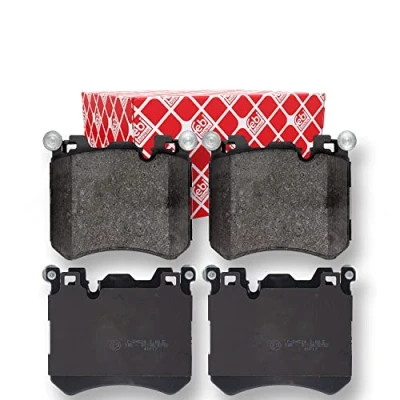 Image of 34114073048, 34116789079, 34116793643, 34116794880, 34116798857 Brake pad set FEBI BILSTEIN 116033 Front Axle prepared for wear indicator BMW: X5, X5