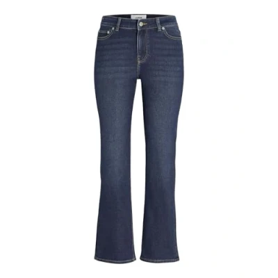 Image of JJXX Women&#039;s Jxnice Sl Straight ANK Mw C8117 DNM Noos Jeans, Dark Denim Blue, 32W x 30L