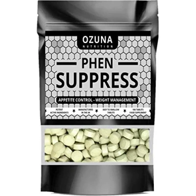 Image of PHEN Suppress Appetite Suppressant Max Strength Reducing Pills Proven Formula Weight Management 100 Tablets