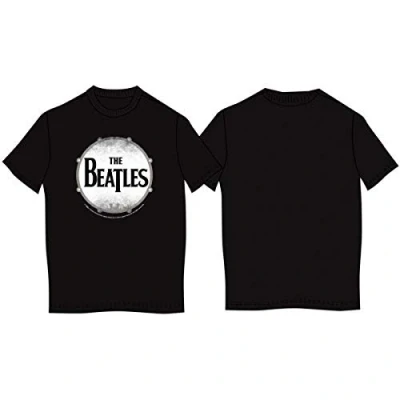 Image of The Beatles Men&#039;s Drumskin Short Sleeve T Shirt, Black, Medium