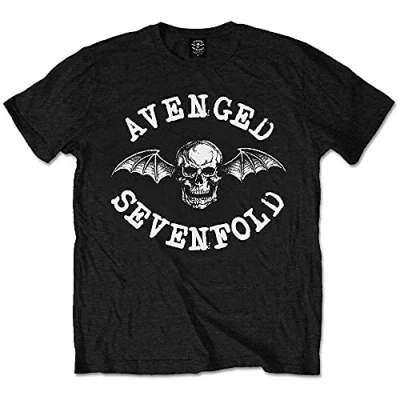 Image of Avenged Sevenfold &#039;Classic Deathbat&#039; (Black) Kids T Shirt (7 8 Years)