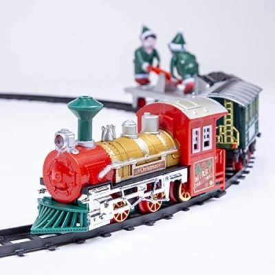 Image of Christmas Workshop Elves Animated Train Set