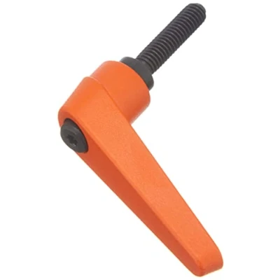 Image of HALDER 24400.0161 Adjustable Clamping levers, Orange, d1=14 mm / d2=M6 l1=25