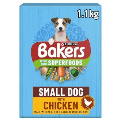 Image of BAKERS Small Dog Chicken Dry Food 1.1kg (Pack of 5)