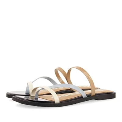 Image of Gioseppo Women&#039;s Aztec Flat Sandal, Black, 3 UK