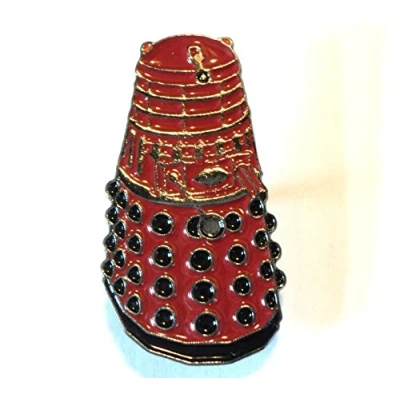 Image of Doctor Who Red Dalek Metal Enamel Pin Badge