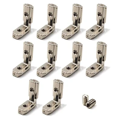 Image of 3030 Corner Bracket T Slot Connector L Shape Joint for European Standard Aluminum Profile Come with Screws (Pack of 10)