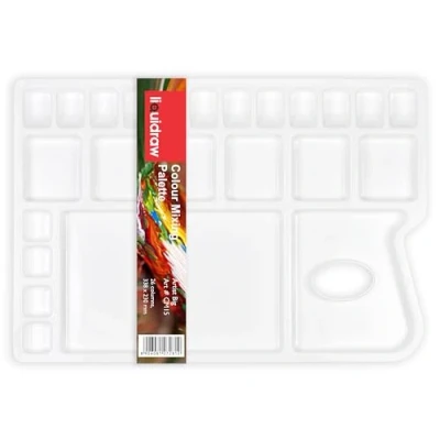 Image of 25 Well Paint Palette Extra Large Mixing Painting Acrylic, Oil &amp; Watercolour for Artists, Students Kids