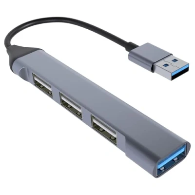 Image of MMOBIEL USB Hub 4 Port Ultra Slim Portable Splitter Compatible with MacBook, Mac Pro/Mini, Surface Pro, Notebook PC, Laptop, Flash Drives, HDD and more 1 3.0/3 2.0 Data