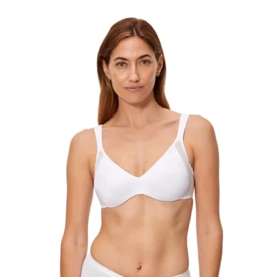Image of Playtex APP01P4, Women&#039;s Minimiser Bra, White, 40D UK (90D EU)