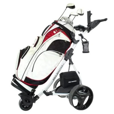 Image of Promaster Plus Electric Golf Trolley Digital Folding Cart Lightweight Power 36 Hole Lead Acid or Lithium Battery (Lithium Battery)