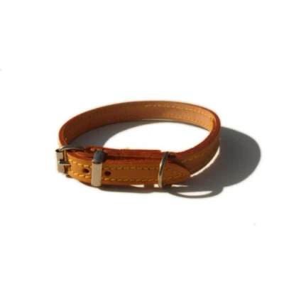 Image of Bridle Leather Dog Collar (London Tan, 14&quot; x 1/2&quot; (inches))