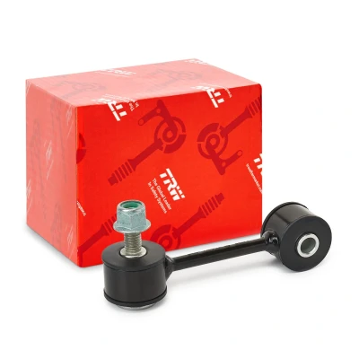 Image of 1JD411315 Anti roll bar link TRW JTS387 Front Axle Left, Right 107mm M10x1.5 with accessories Metal VOLKSWAGEN: Golf 4, Bora Saloon