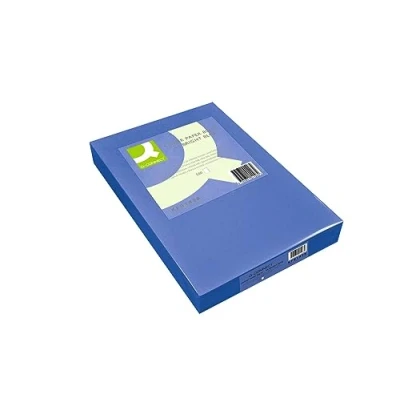 Image of Q Connect Bright Blue Coloured A4 Copier Paper 80gsm Ream (Pack of 500) KF01428