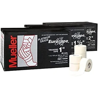 Image of Mueller Eurotape Platinum Zinc Oxide Tape White 2.5 cm X 10 m 1 Roll