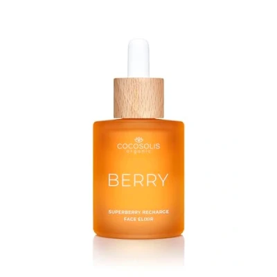 Image of COCOSOLIS BERRY Superberry Recharge Face Elixir, facial elixir with organic oils, vegan nourishing day care vitamin E and enzyme activated oils