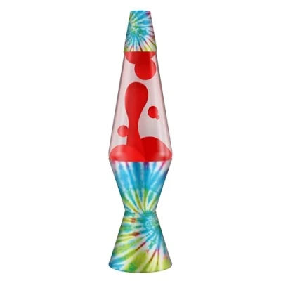 Image of LAVA Lamp 2488, Green Wax, Blue Liquid, Decorative Base and Cap, Original 14.5 inch Motion to Illuminate Your Mood