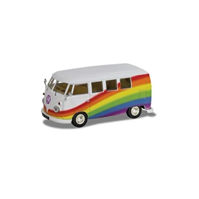 Image of Corgi CC02739 Volkswagen Campervan Peace Love and Rainbows Classic