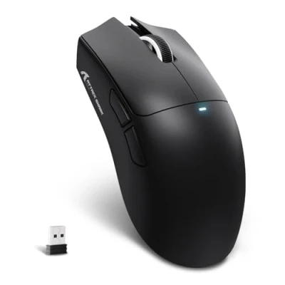 Image of MAMBASNAKE X ATTACK SHARK X11SE Wireless Gaming Mouse Up to 22000 DPI,PixArt PAW3311 Sensor,BT/2.4G/Wired,59g Lightweight,2000W Clicks,40G Acceleration,Long Battery,Driver Support,for Win/Mac Black