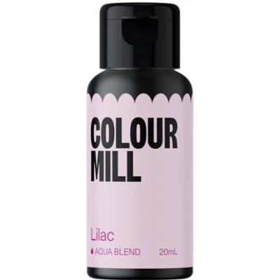 Image of Colour Mill Aqua Blend Food Colouring Liquid Lilac Edible Paint for Royal Icing, Macarons, Meringue, Fondant, Jellies, Beverages and more 20 ml