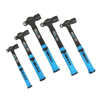 Image of US PRO Tools 5pc Ball Pein Hammers Set 8 16 24 32 40oz FibreGlass Handles 4531