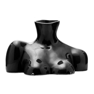 Image of Bright ceramic half body art vase, decoration, home living room hydroponic flower arrangement ornament (1PCS) C