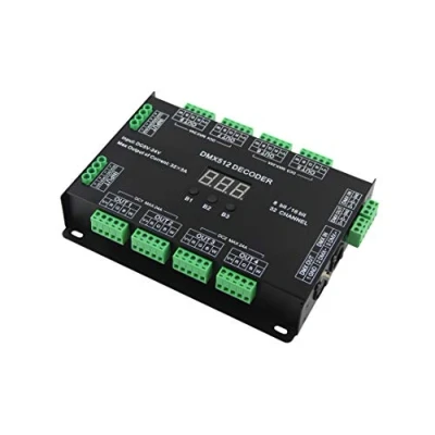 Image of 32 Channel 96A RGBW DMX 512 LED Decoder Controller Dimmer DC5 24V RGB Light 8 Bit/16 Bit