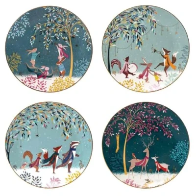 Image of Sara Miller Woodland Tales Collection Set of 4 Plates
