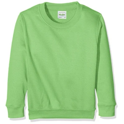 Image of AWDis Boy&#039;s Kids Sweatshirt , Green (Lime Green), X Small