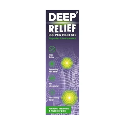 Image of Deep Relief Triple Action Anti Inflammatory Gel, For Back, Rheumatic &amp; Muscular Pain, 100 g (Pack of 1)