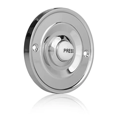 Image of Byron Wired Bell Press Flush Mounted Chrome
