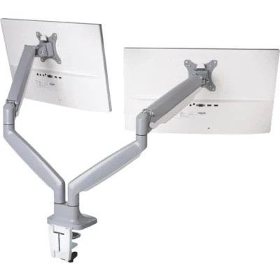 Image of Kensington Monitor Arm with Vesa Mount for Two Screens One Touch Height Adjustable Settings, Dual Home Office, Gas Spring, Grey (K55471EU)