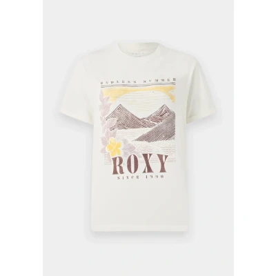 Image of Roxy Short Sleeved T Shirt OCEANREGULAR Poster Women&#039;s White XXS