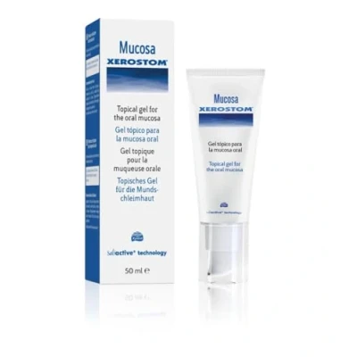 Image of Xerostom Topical Mucosa Gel 50ml with Saliactive for Dry Mouth Relief Ulcer and Solution &amp; Other Oral Conditions