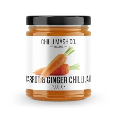 Image of Chilli Mash Company Carrot &amp; Ginger Jam 190g Perfectly Balanced Sweet and Spicy Condiment
