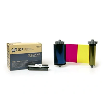 Image of IDP Smart 51 YMCFKO Printer Ribbon with UV, 659380, 200 prints cleaning roller