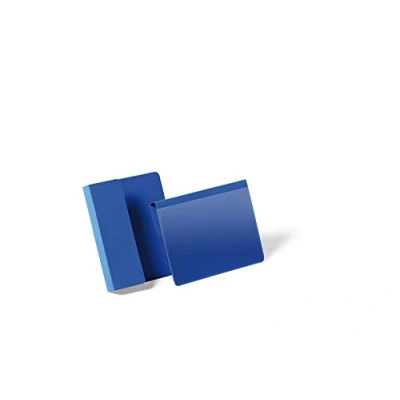 Image of Durable 172107 A6 Landscape Hanging Pallet Pocket Dark Blue (Pack of 50)