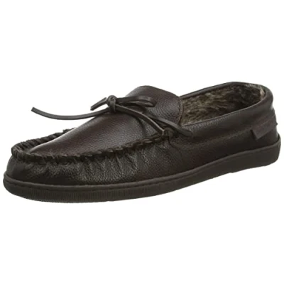 Image of Hush Puppies Men&#039;s Ace Slipper, Brown, 11 UK