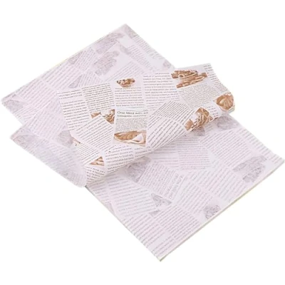 Image of La Llareta Greaseproof Paper, 100 Sheets Baking Wrapping Food Basket Liners Deli Paper for Cakes, Breads, French Fries, Sandwiches, Pizza, Burgers, Hot Dogs(14 * 10 inch)