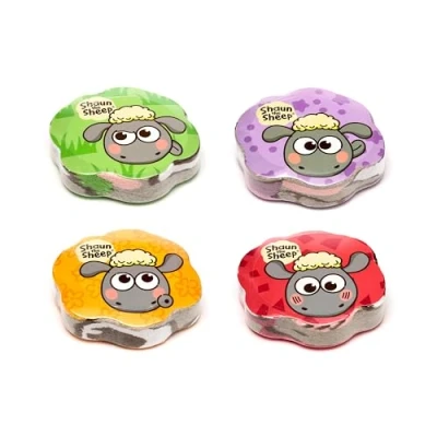 Image of Puckator Kawaii Cute Shaun the Sheep Compressed Travel Towel Backpacking Traveling Essentials Essential Hangover Kit Holiday Camping Must Haves Accessories Thin Mini Face Expandable Towels