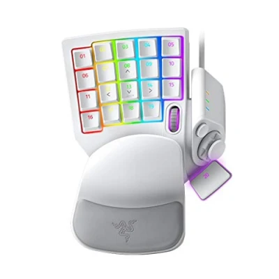 Image of Razer Tartarus Pro Gaming Keypad Gamepad with analogue optical buttons and rapid fire mode (32 programmable buttons, customisable trigger point, 8 profiles, Adjustable Actuation) Mercury