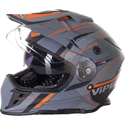Image of ViPER RXV288 Dual Visor MX Enduro Motocross Motorbike Helmet Matt Ventura