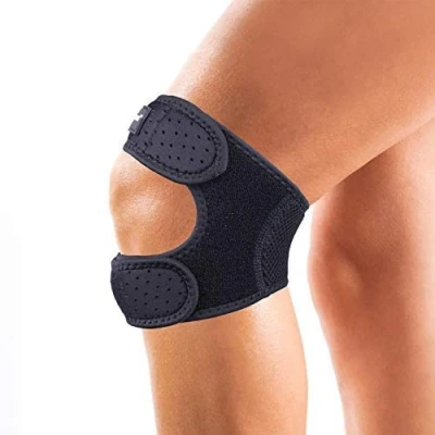 Image of Thx4COPPER Compression Dual Patella Knee Brace for Pain Relief, Adjustable Strap Support Running, Jumper, Gym Exercise, Arthritis, Tendonitis, Injury Recovery, Joints and Muscles XXL