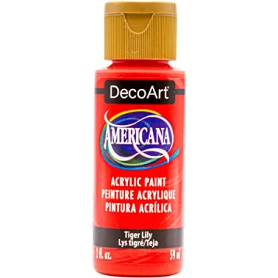 Image of Deco Art Americana Acrylic Paint 2oz Tiger Lily