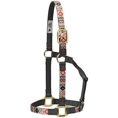 Image of Weaver Leather Nylon Crimson Aztec Non Adjustable Halter, Large