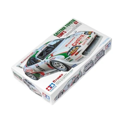 Image of Tamiya Castrol Toyota Tom&#039;s Supra GT 1:24 Model Assembly Kit Car
